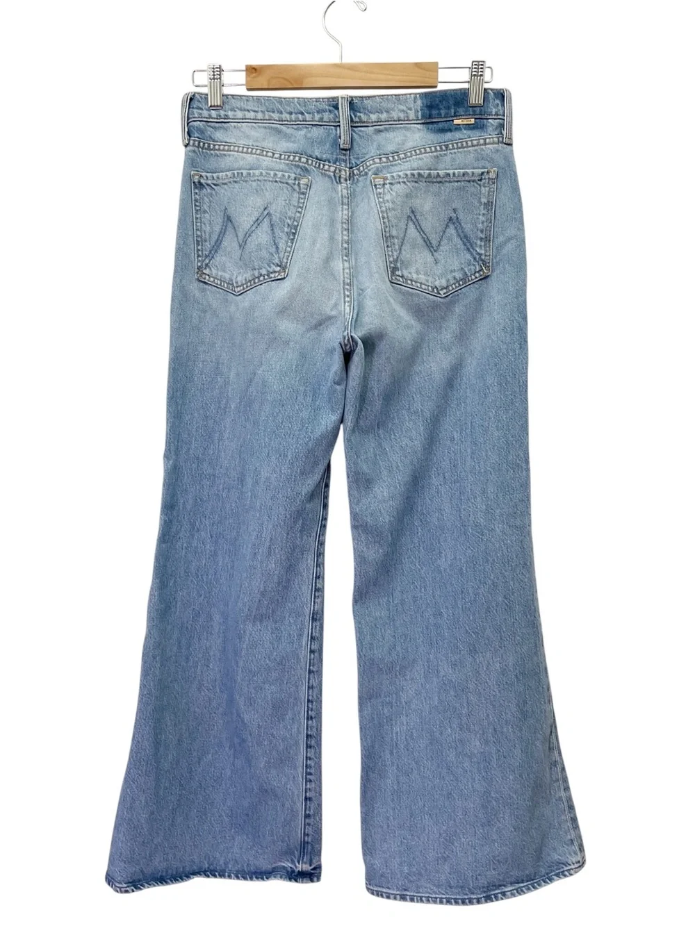 MOTHER Superior The Tomcat Roller Jeans Sz 29 Pretty Is As Pretty Does Wide Leg - Picture 3 of 16